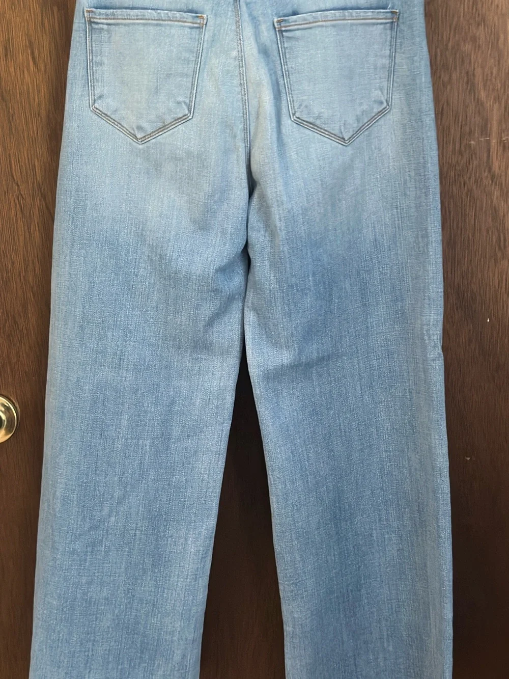 L’AGENCE Light Wash Wide Leg Jeans